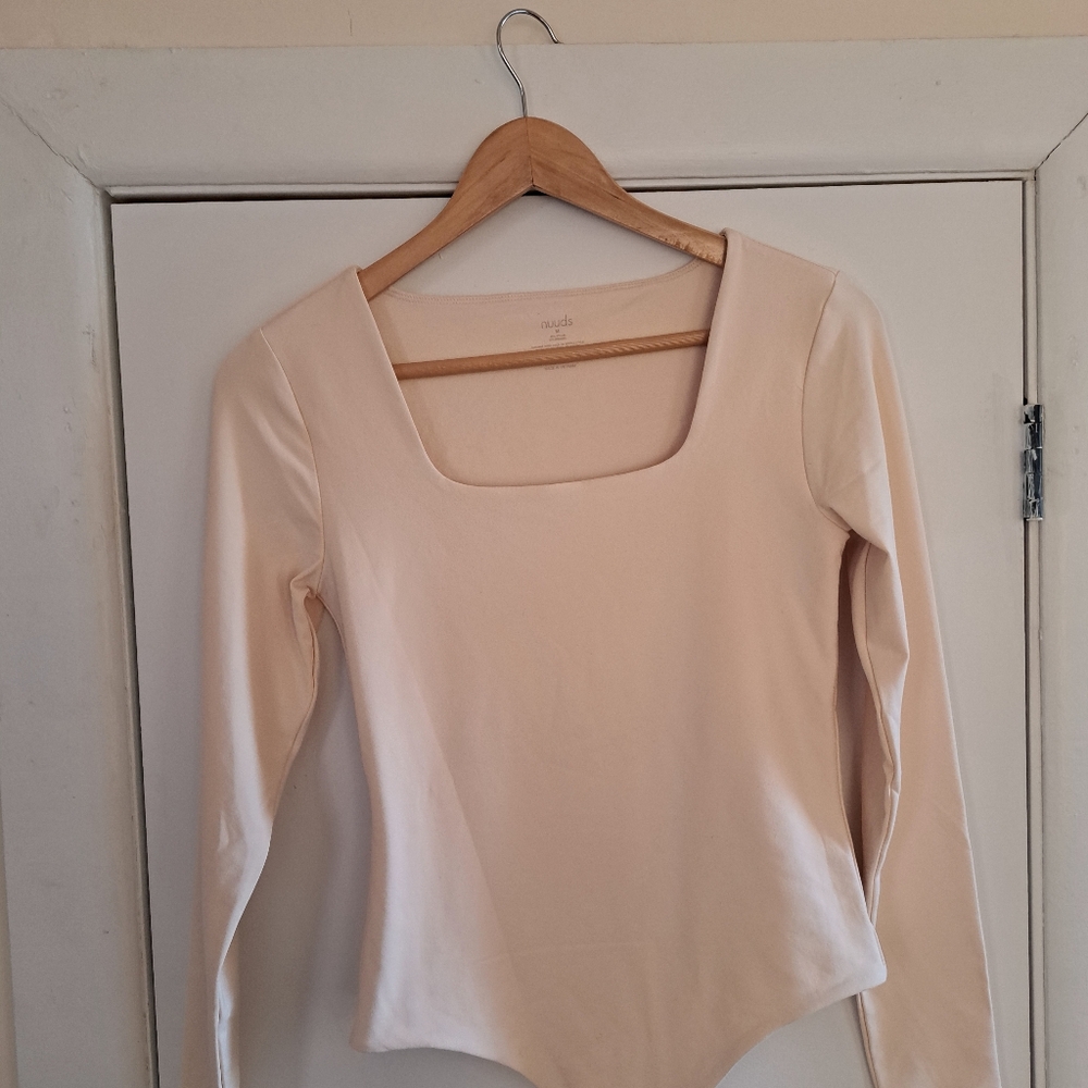 Nuuds Body Suit - Square Neck Long Sleeve